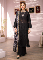 Mehru By Mahnur Embroidered Lawn Unstitched 3 Piece Suit - MHN24ML 2B